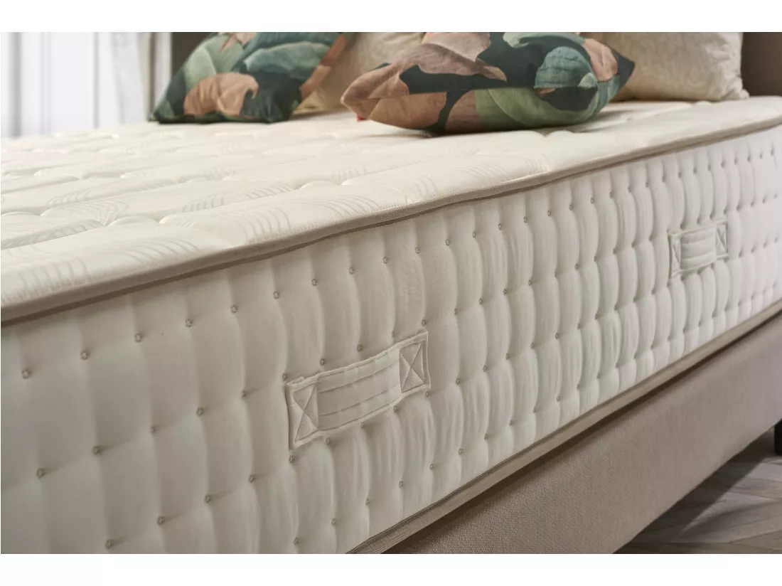 Naturalex - Matelas Luxury 160x200 cm - Multicouches HR - Blue Latex - Très épais 30 cm, Mousse à Mémoire de forme, 7 zones, Confortable - 2 faces été, hiver