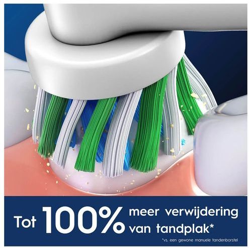 Oral-B Cross Action Pro - Opzetborstels - Met CleanMaximiser Technologie - 4 Stuks