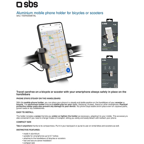 SBS-metal mobil holder for cykel