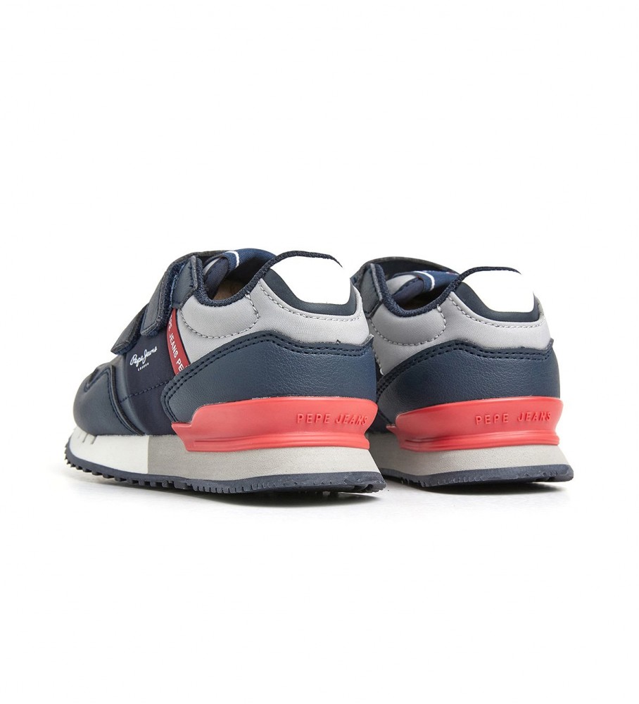 Tênis Pepe Jeans London Preto Brilhante Azul Marinho