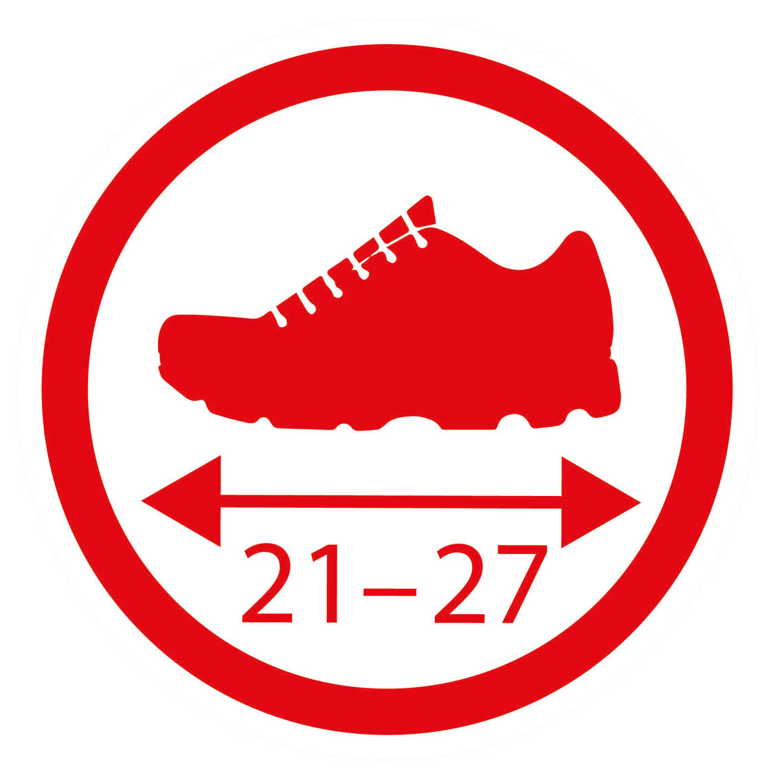 BIG Schoenbeschermers Rood, Maat 21-27