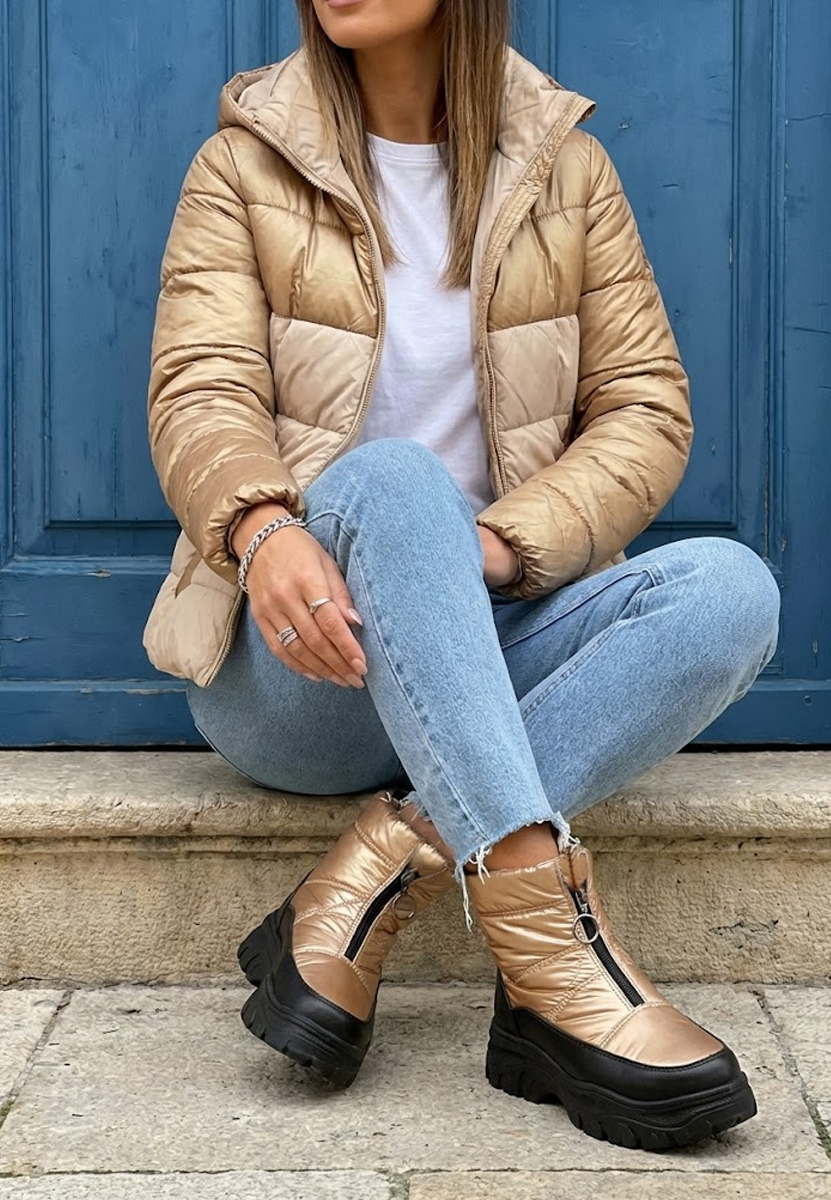 Après-ski femme dorées Fergie