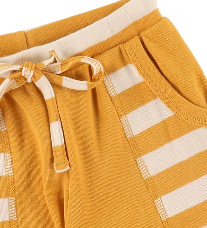Katvig Shorts - Gelb/Weißer Streifen