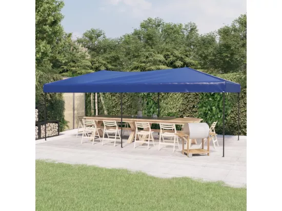 Tente de réception pliable Bleu 3x6 m