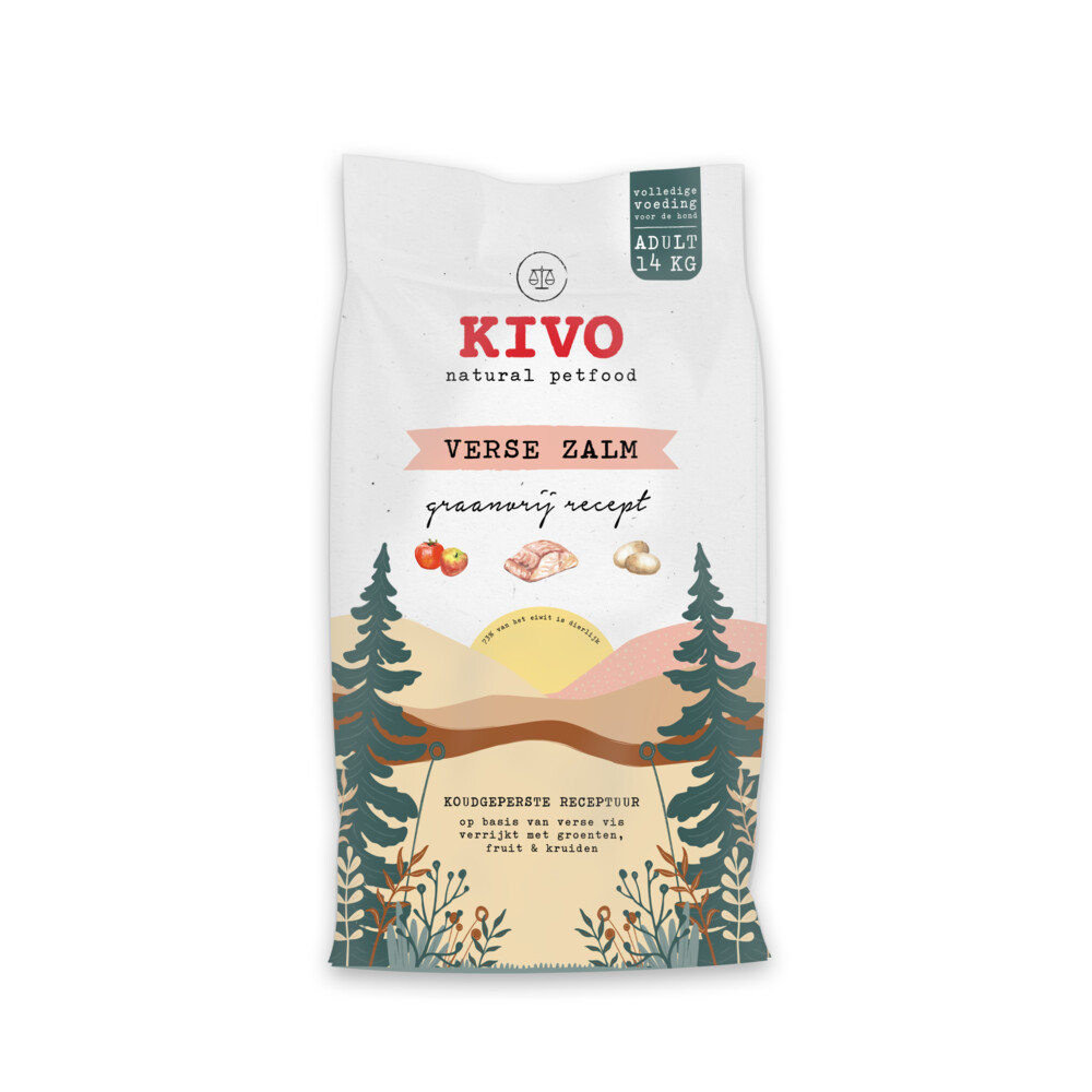 Kivo Verse Zalm Graanvrij 14 kg