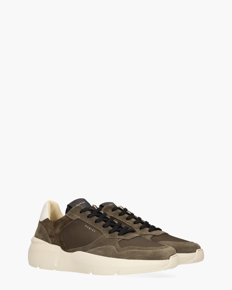 Nubikk Roque Road Wave Donkerbruin Herensneakers