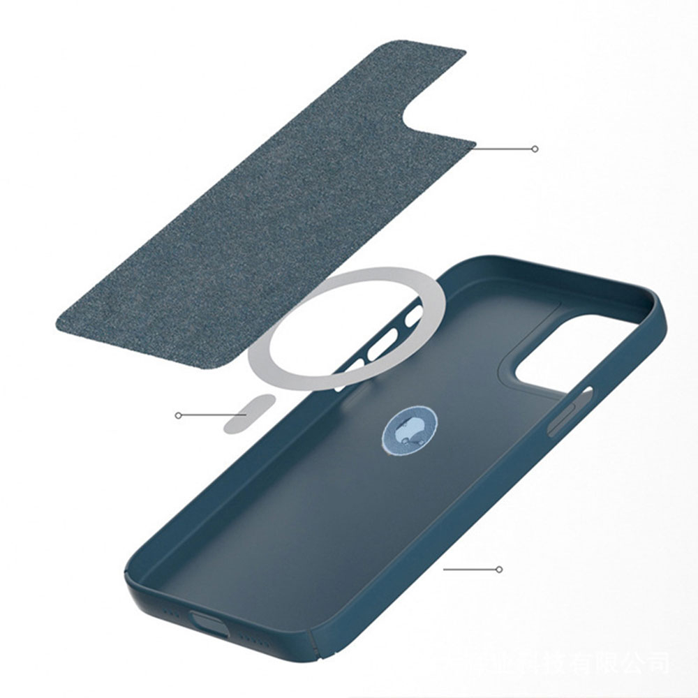 iPhone 14 / iPhone 13 MagSafe Silikon Case Hülle - Dunkelgrün