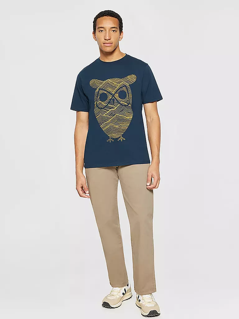 KNOWLEDGE COTTON APPAREL T-Shirt blau