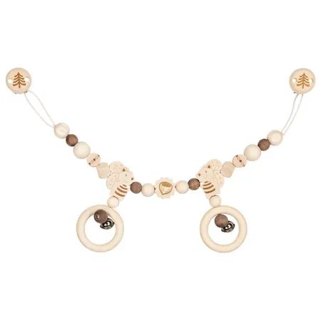 goki Kinderwagenkette Eichhörnchen mit Clips, natur