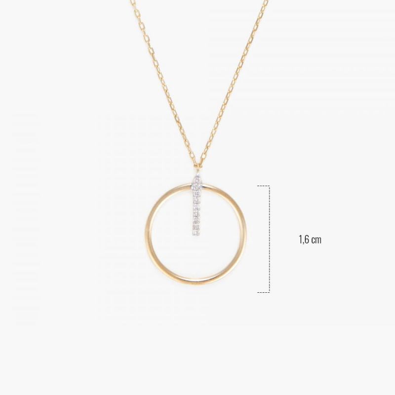 Collier Or Jaune et Diamant