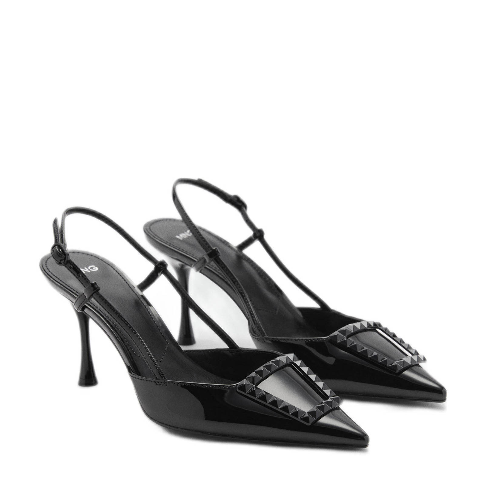 Mango slingback pumps zwart