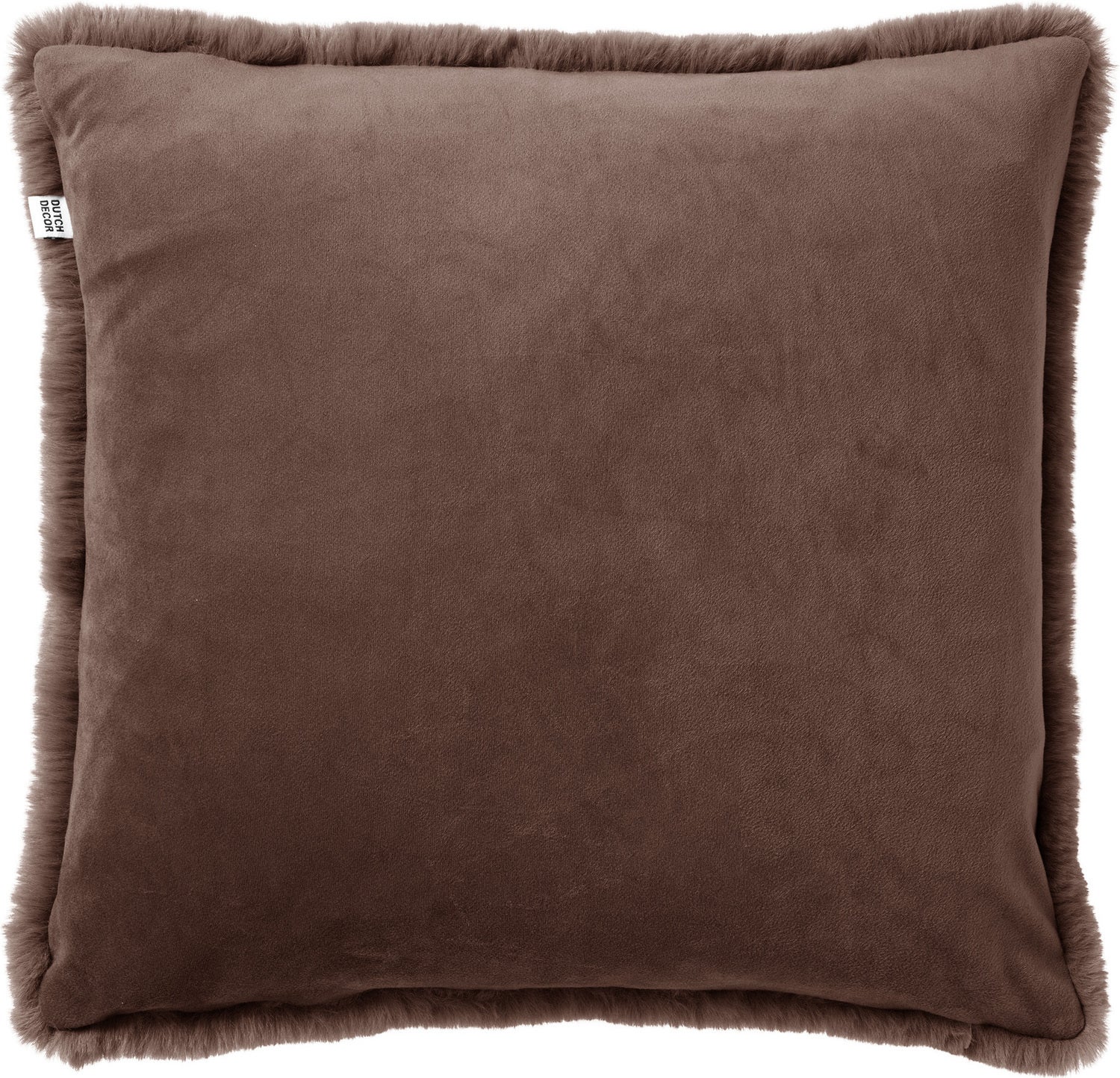 Dutch Decor sierkussen Zaya bruin 45 x 45 cm