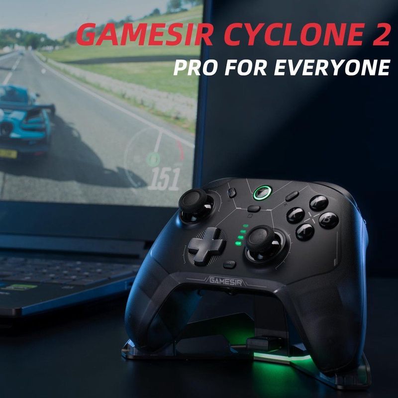 GameSir - Cyclone 2 - Draadloze Controller - Shadow Black - 6-as Gyro