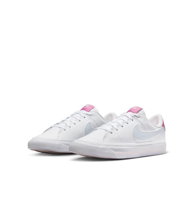 Nike Court Legacy Big Kids Shoes WHITE-FOOTBALL-GREY-COSMIC-FUC
