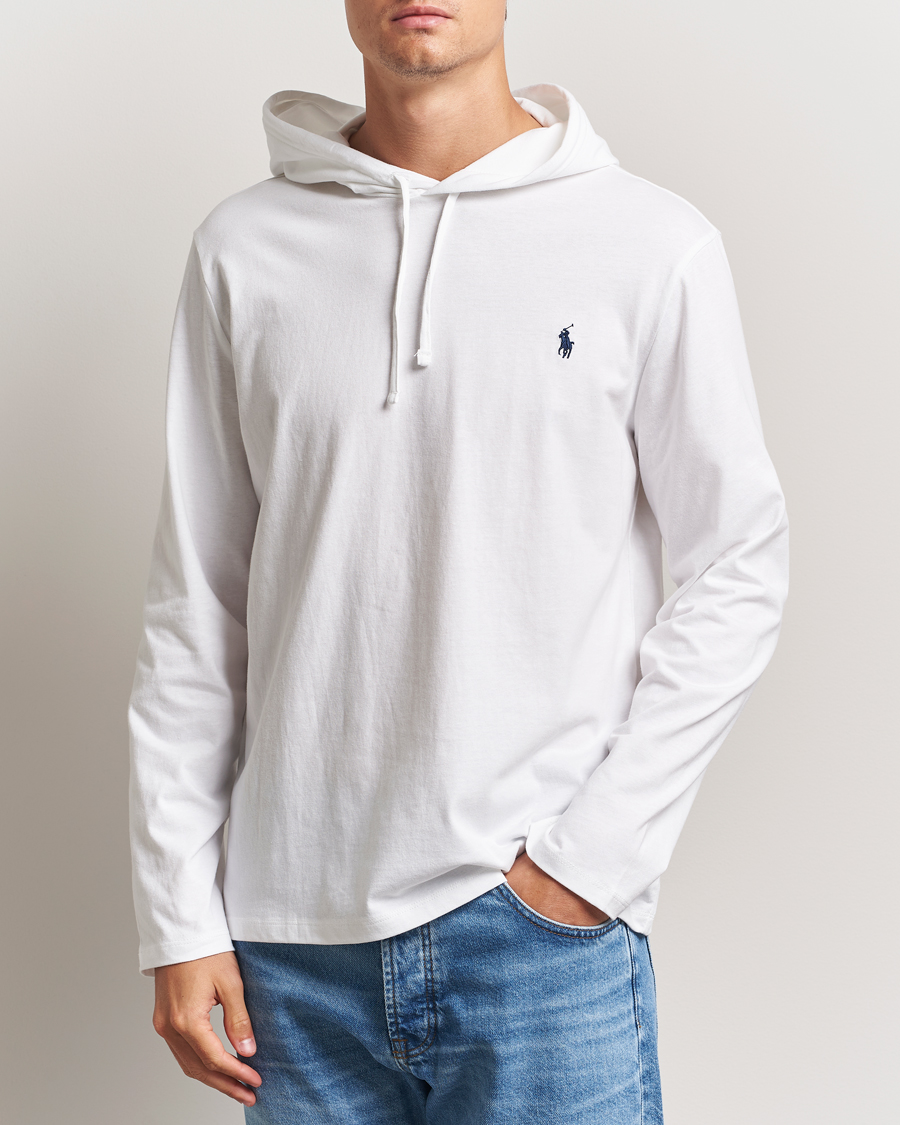 Polo Ralph Lauren Long Sleeve Hooded T-Shirt White