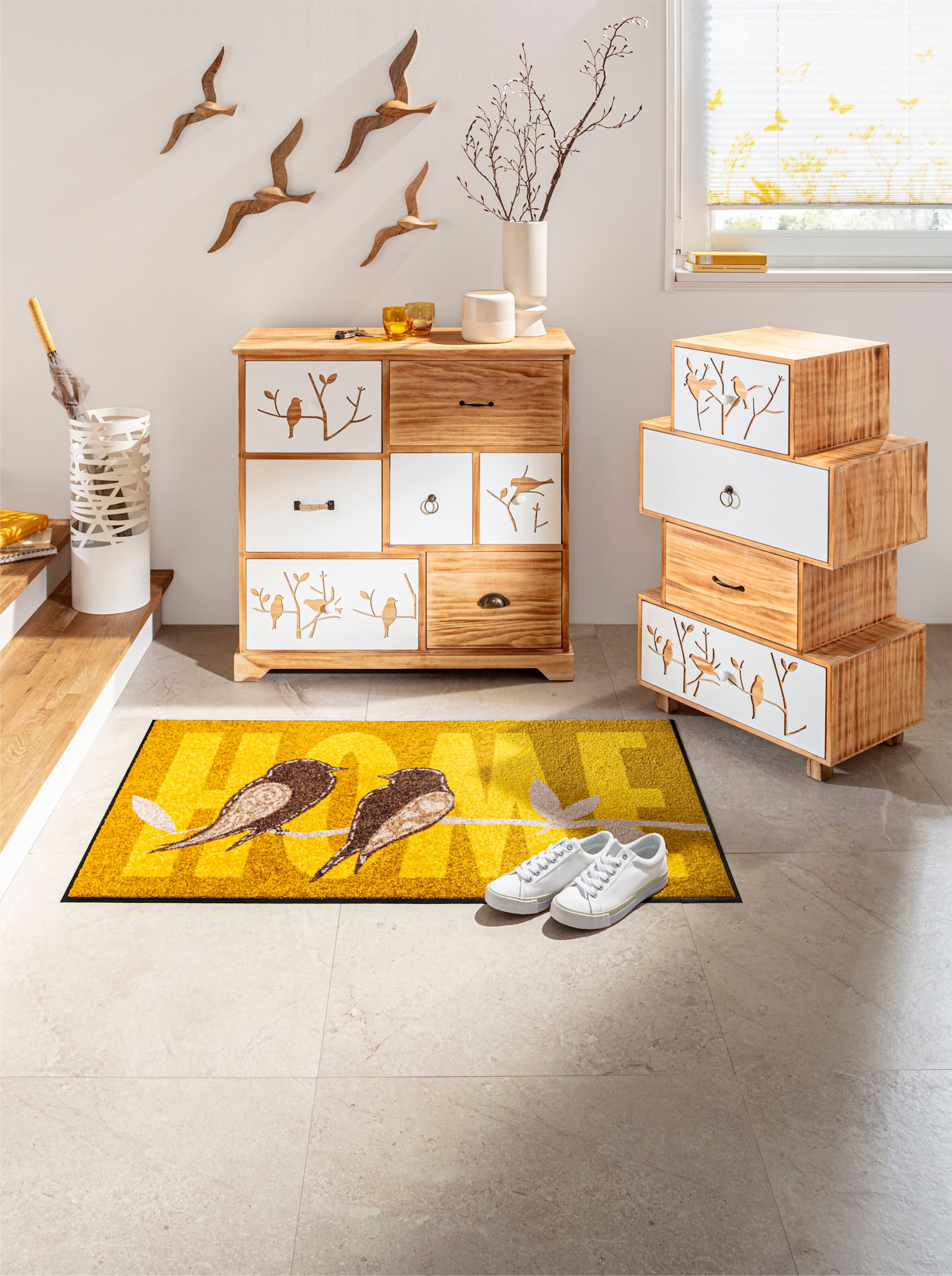 heine home Wanddeko Vögel 2er-Set in braun