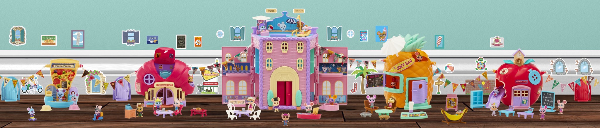 MOUSE IN THE HOUSE - THE RED APPLE SCHOOL PLAYSET (07393)
