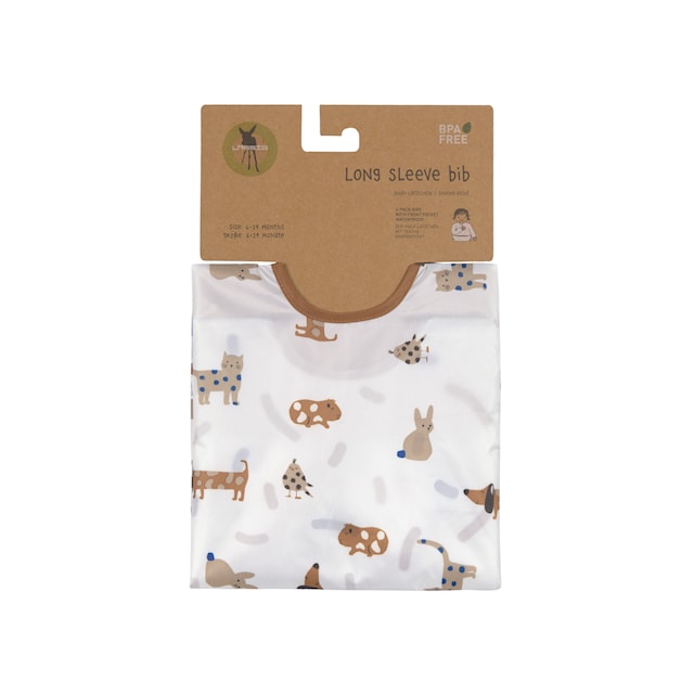 Långärmad Hakklapp Little Mateys Royal Blue 2-Pack Lässig