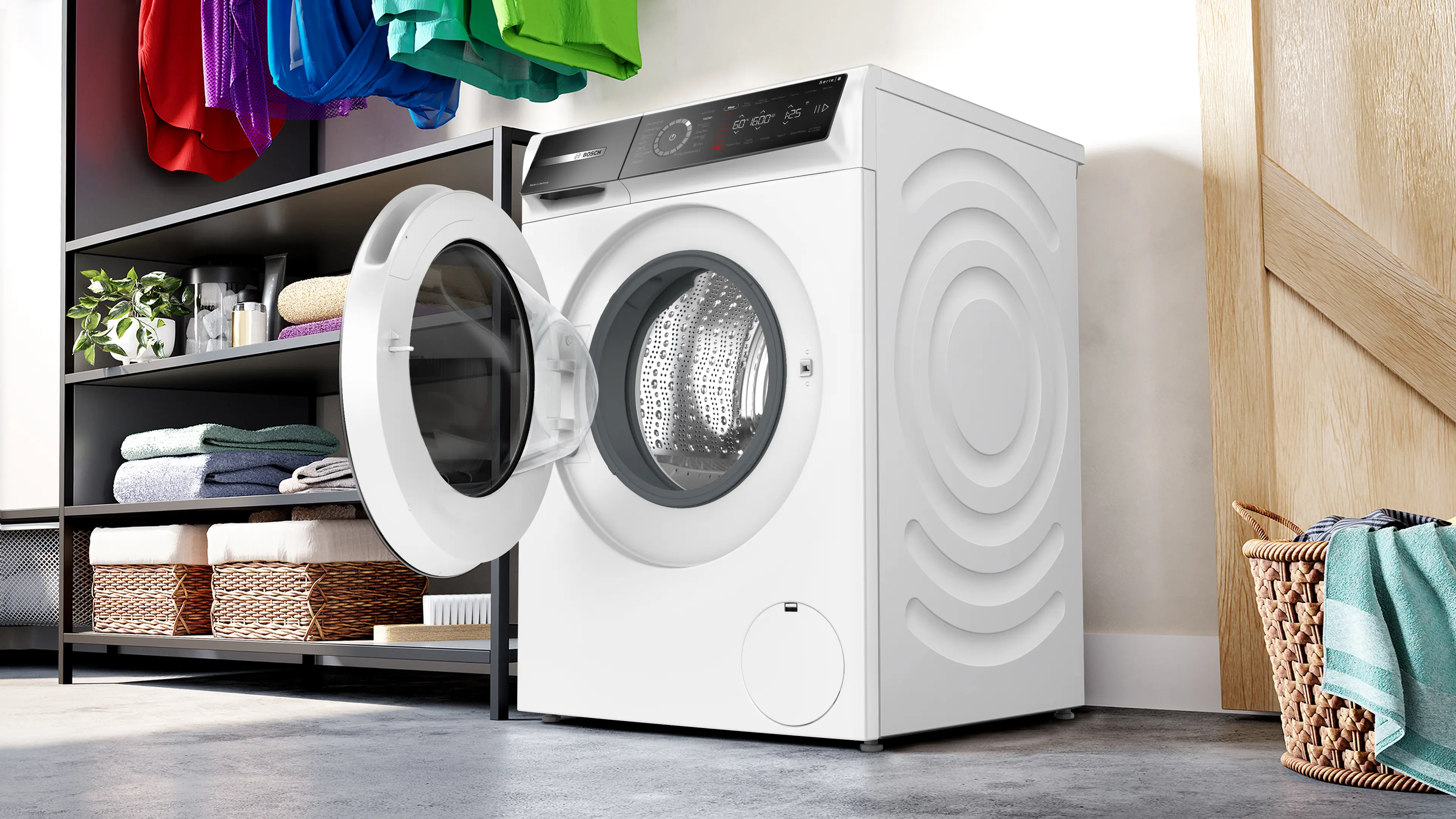 Serie 8 Wasmachine, voorlader 10 kg max. 1600 rpm