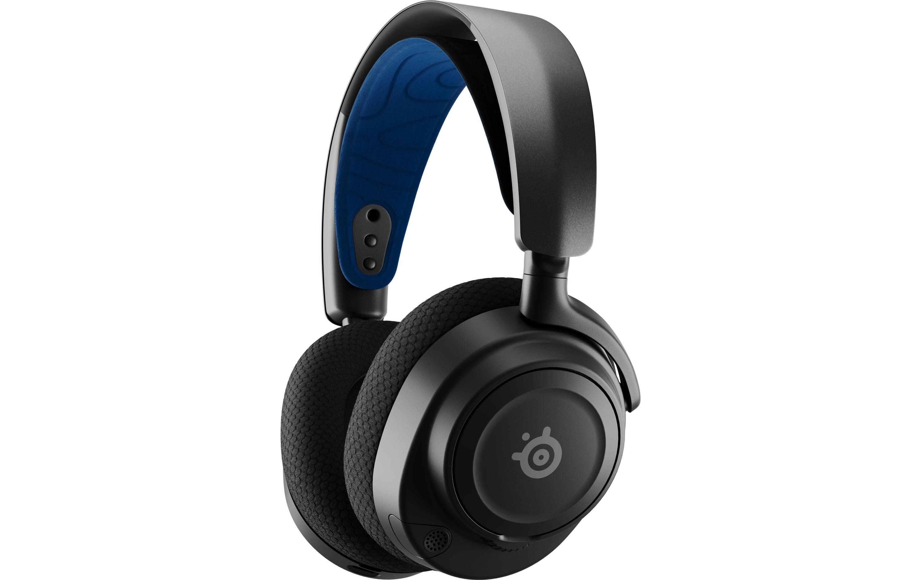 Headset Arctis Nova 7P Blau/Schwarz<br>Kabelloses Gaming-Headset mit Surround-Sound