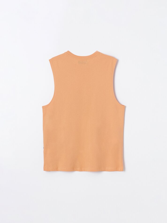 Camiseta Goku com estampa maxi do Dragon Ball - Laranja