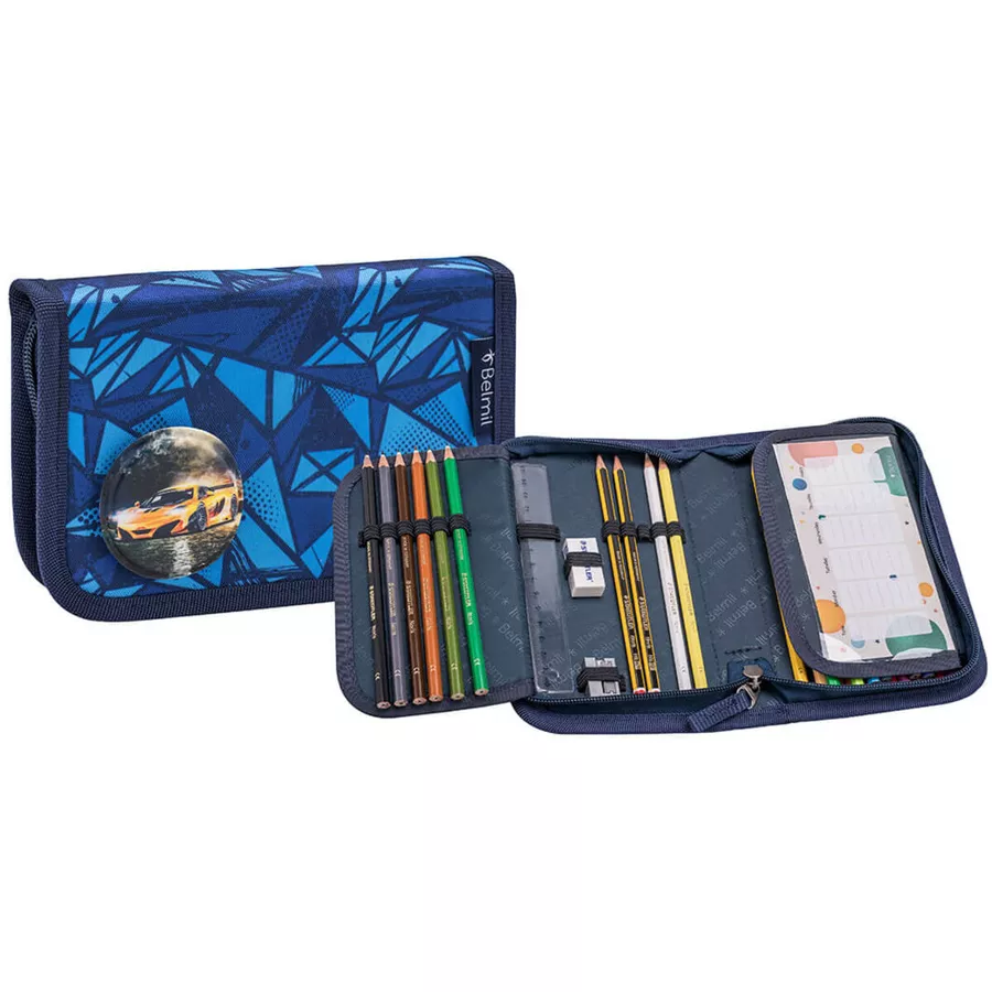 Belmil Schulranzen Premium Comfy Plus Set 6-teilig Glacier Blue