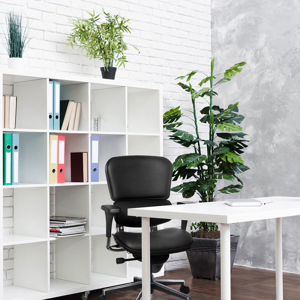 Luxus Chefsessel ERGOHUMAN BASE Leder mit Armlehnen (höhenverstellbar) hjh OFFICE