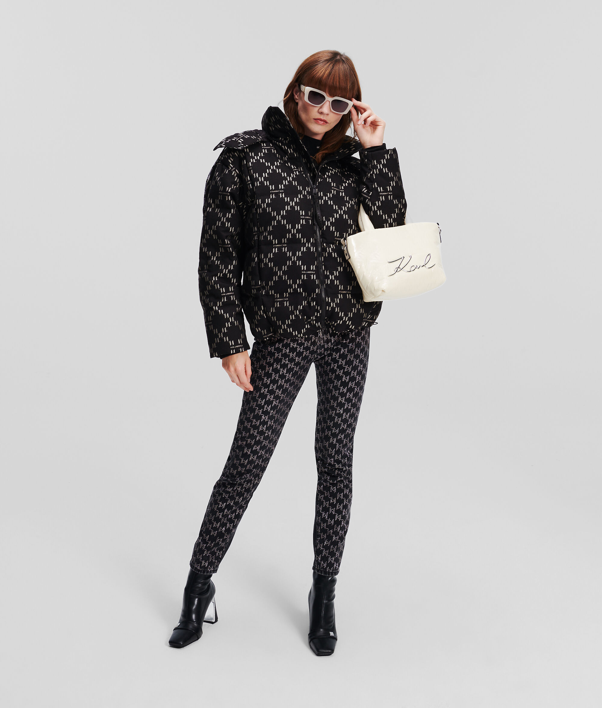 VESTE MATELASSÉE À MOTIF DIAMANT KL MONOGRAM