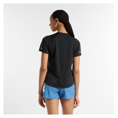 Maillot manches courtes New Balance Athletics London Noir Femme
