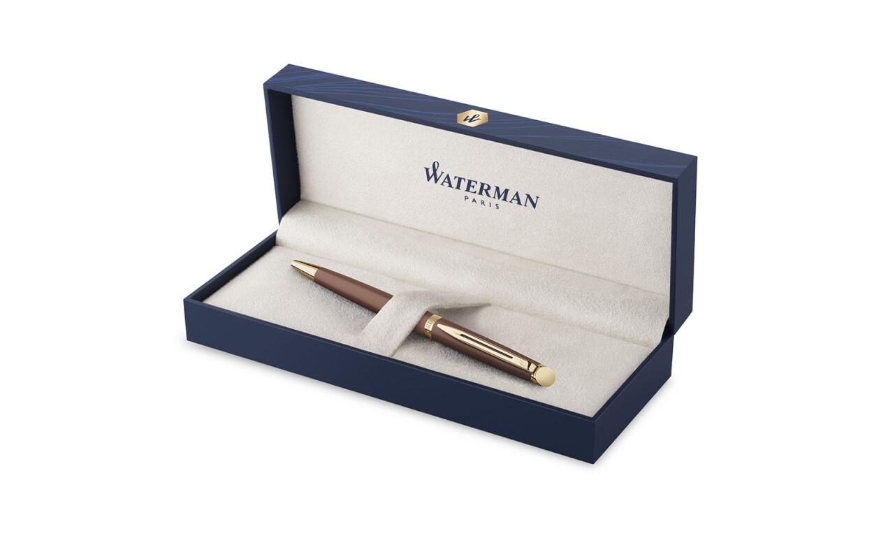 Kugelschreiber Hémisphère Understated Edit, Kupferrot, M<br>Fachmännisch gestaltete Kugelschreiberspitze mit schnell trocknender Tinte für geschmeidiges Schreiben