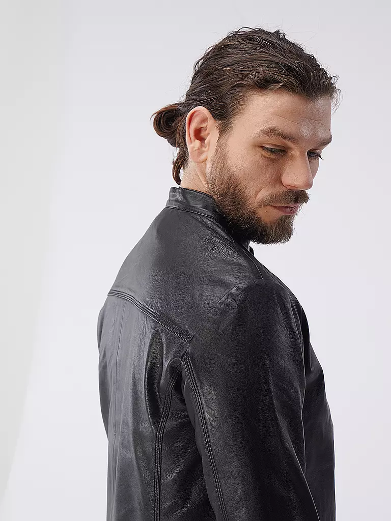 SELECTED Lederjacke SLHARCHIVE schwarz