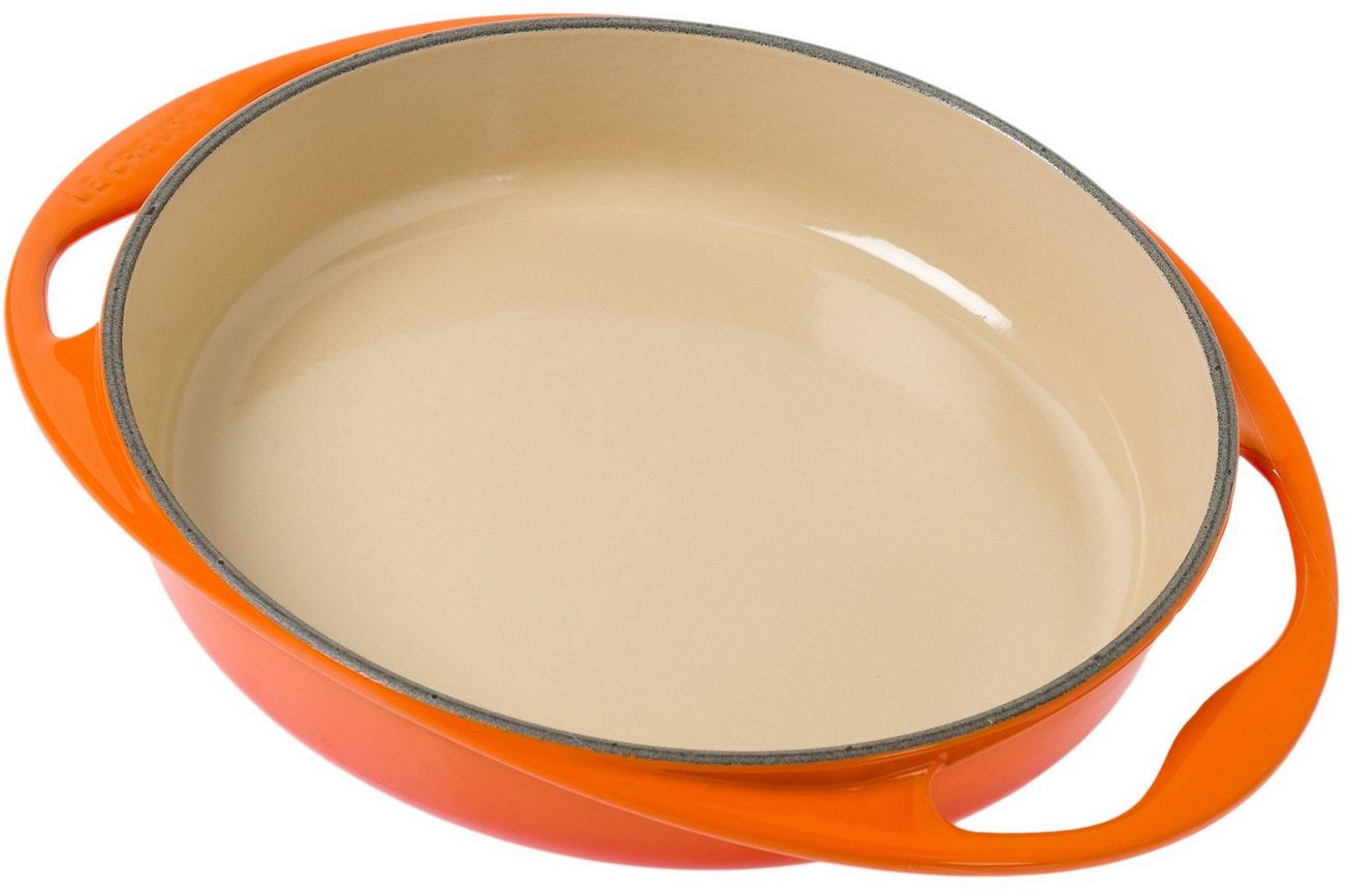 Le Creuset taartvorm/ tarte tatin, 25 cm, oranje-rood