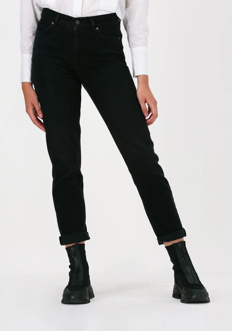 SELECTED FEMME zwarte selected femme slim fit jeans slfamy hw slim beauty bla jean