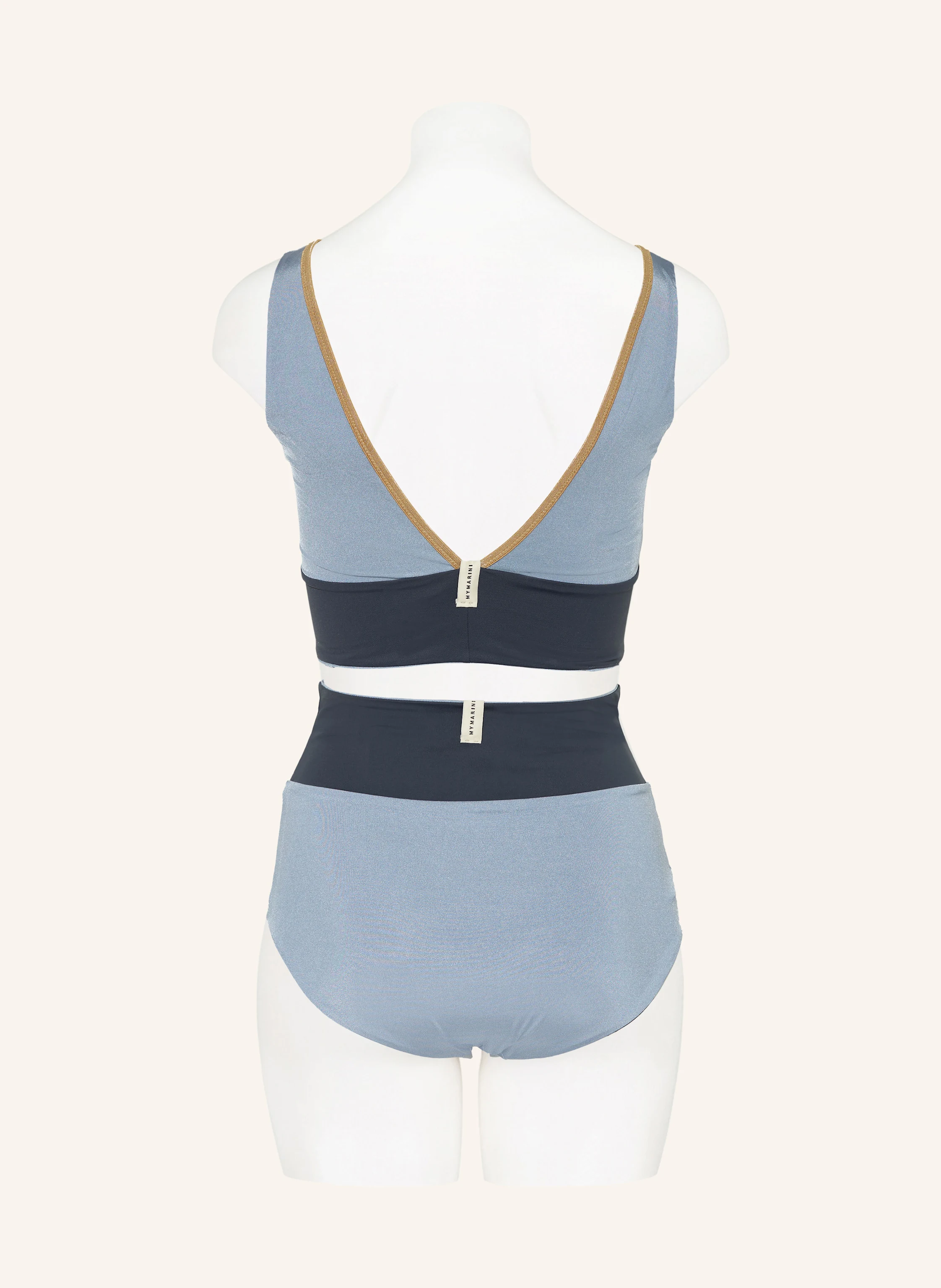 MYMARINI Bustier-Bikini-Top YOGA TOP SHINE zum Wenden mit UV-Schutz 50+