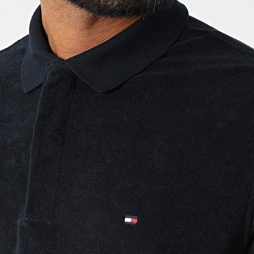 Polo A Manches Courtes Micro Towelling 5686 Bleu Marine