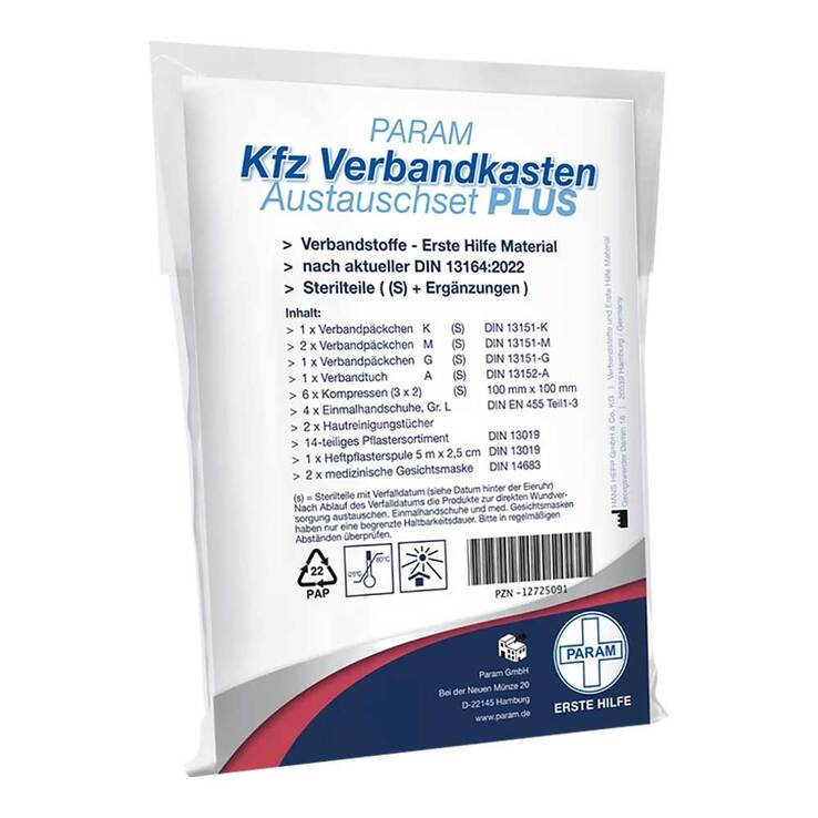 Verbandkasten Austauschset Plus Kfz DIN 13164 Par., 1 St