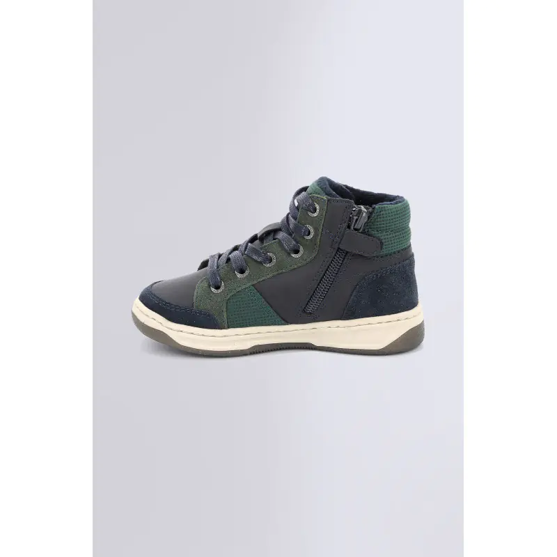 KICKOSTA MARINE VERT SNEAKERS HAUTES Synthétique Garçon