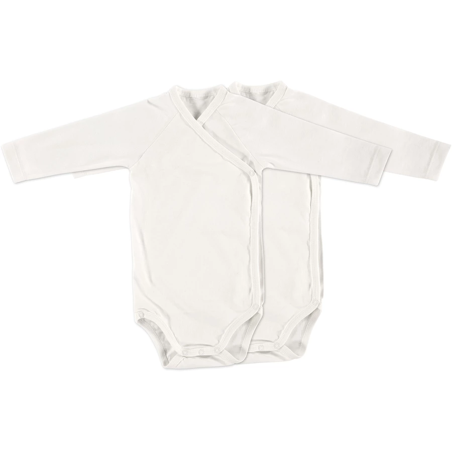 Alvi® Langarmbody 2er Pack weiß + weiß