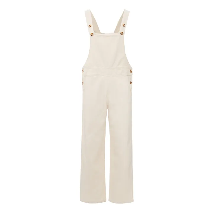 Poudre Organic Salopette Denim Quetsche - Collection Femme  | Ecru