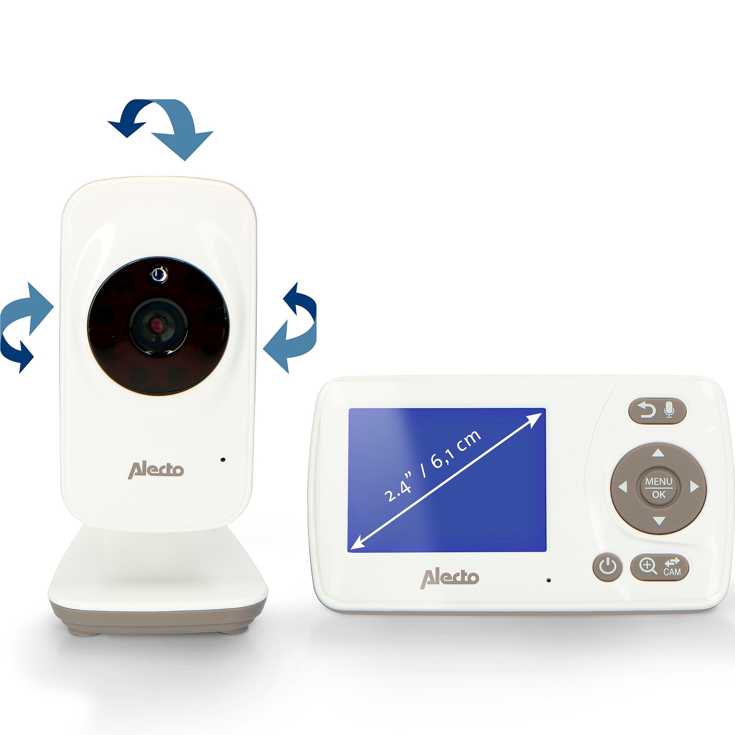 Alecto Babyphone mit Kamera DVM71 weiß