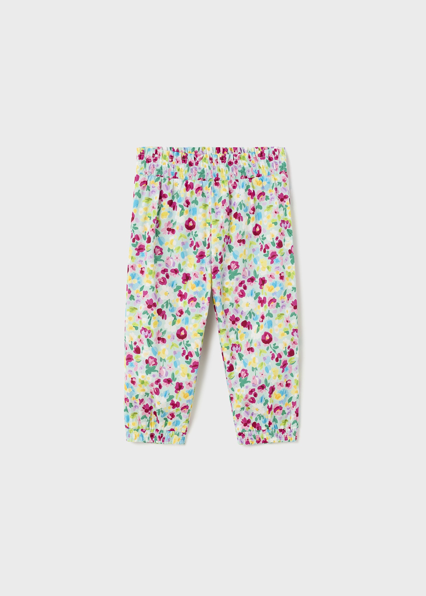 Calças largas de algodão estampado para bebê