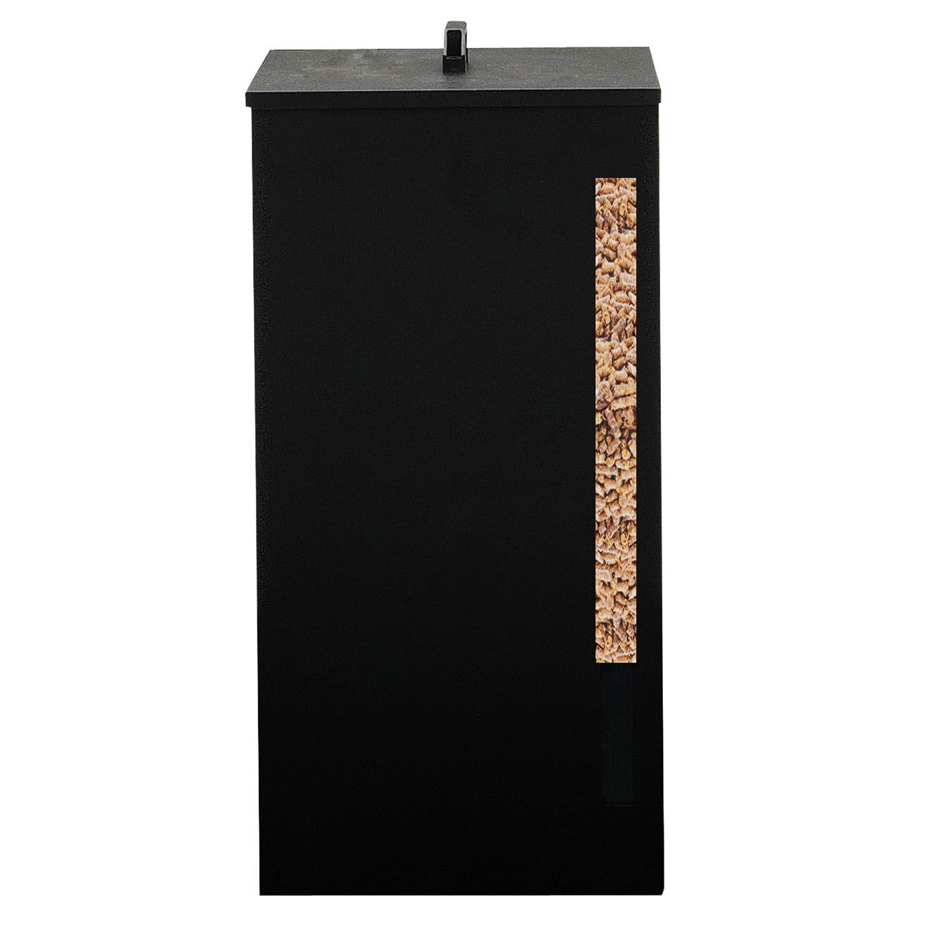 Idomya Réservoir à granules et pellets 70L noir - 36x36x76 cm