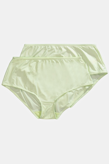 Midislips, 2er-Pack, Nadelstreifen, höher geschnitten
