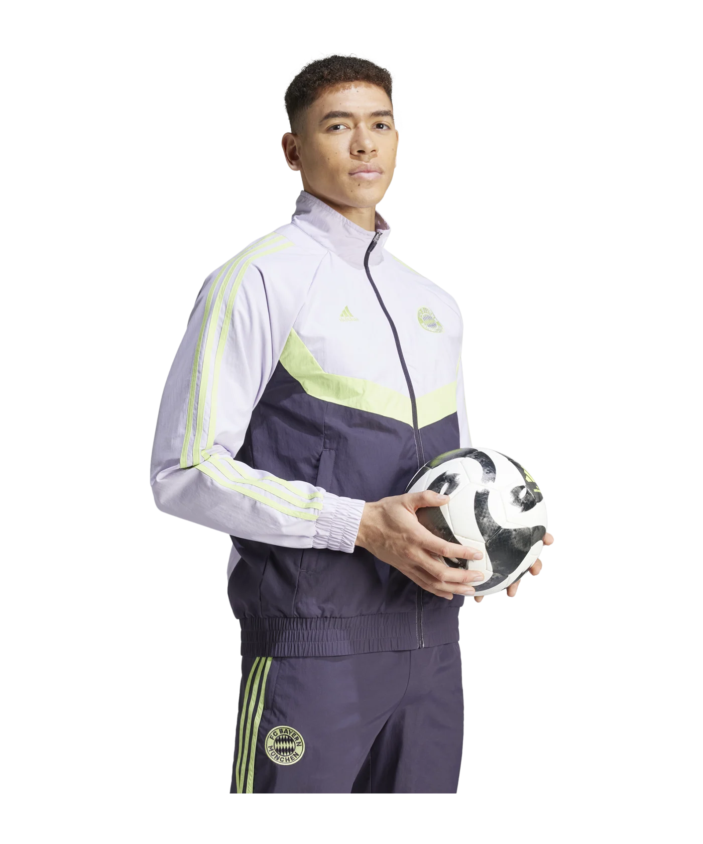 adidas FC Bayern München Woven Tracktop Lila
