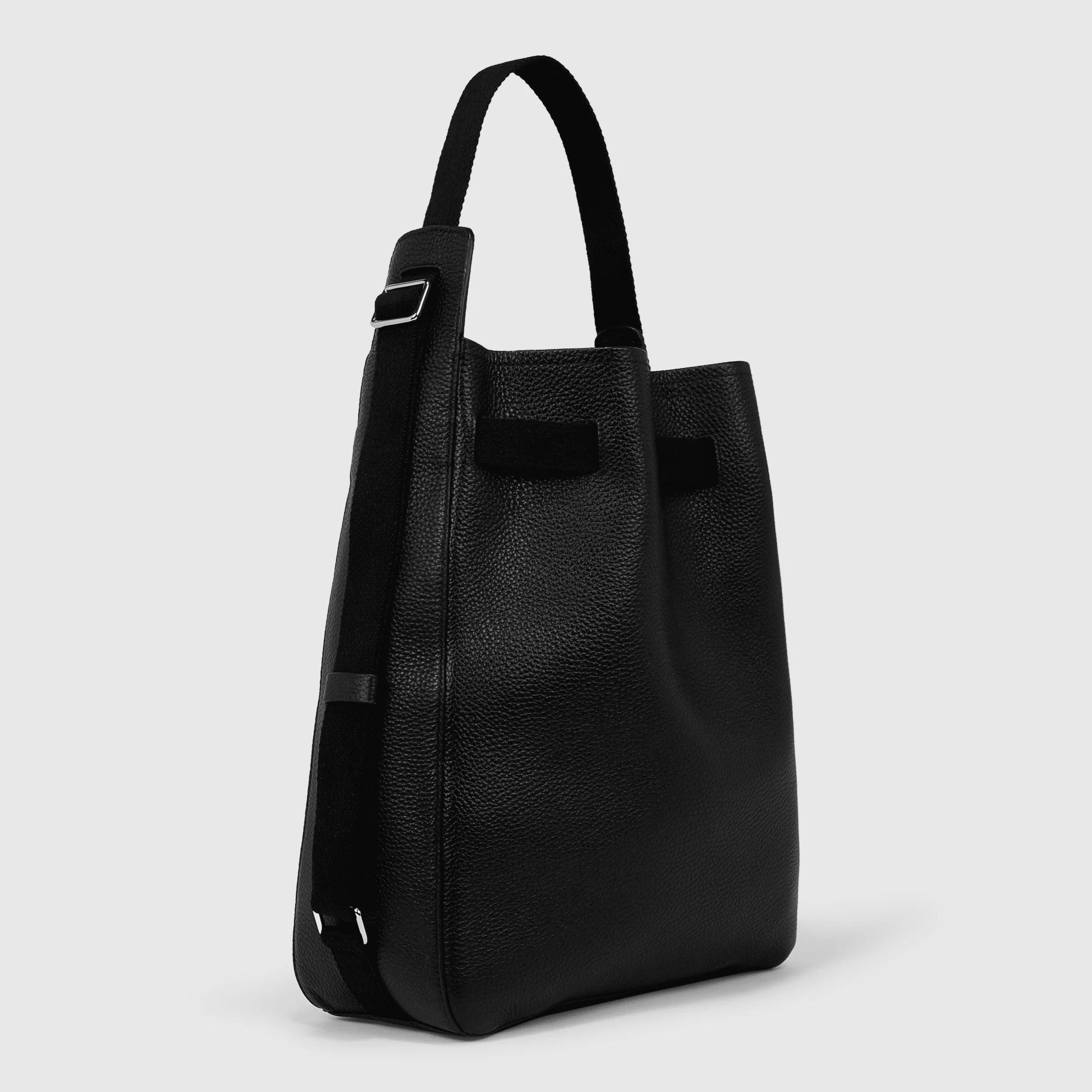 ECCO Sail Umhängetasche aus Leder Schwarz 22X36X12 cm