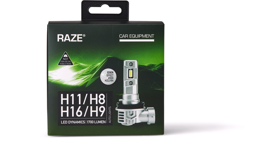 Pæresæt LED DYNAMICS H11/H8/H9/H16 20W