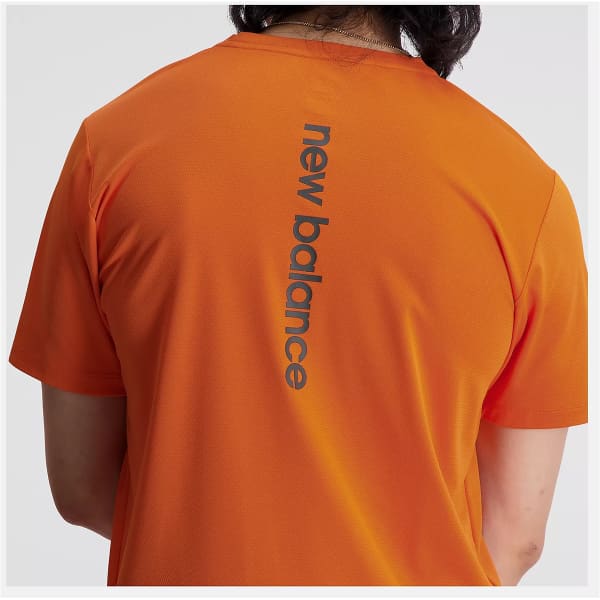 T-shirt trail NEW BALANCE IMPACT RUN AT N-VENT SHORT CAYENNE