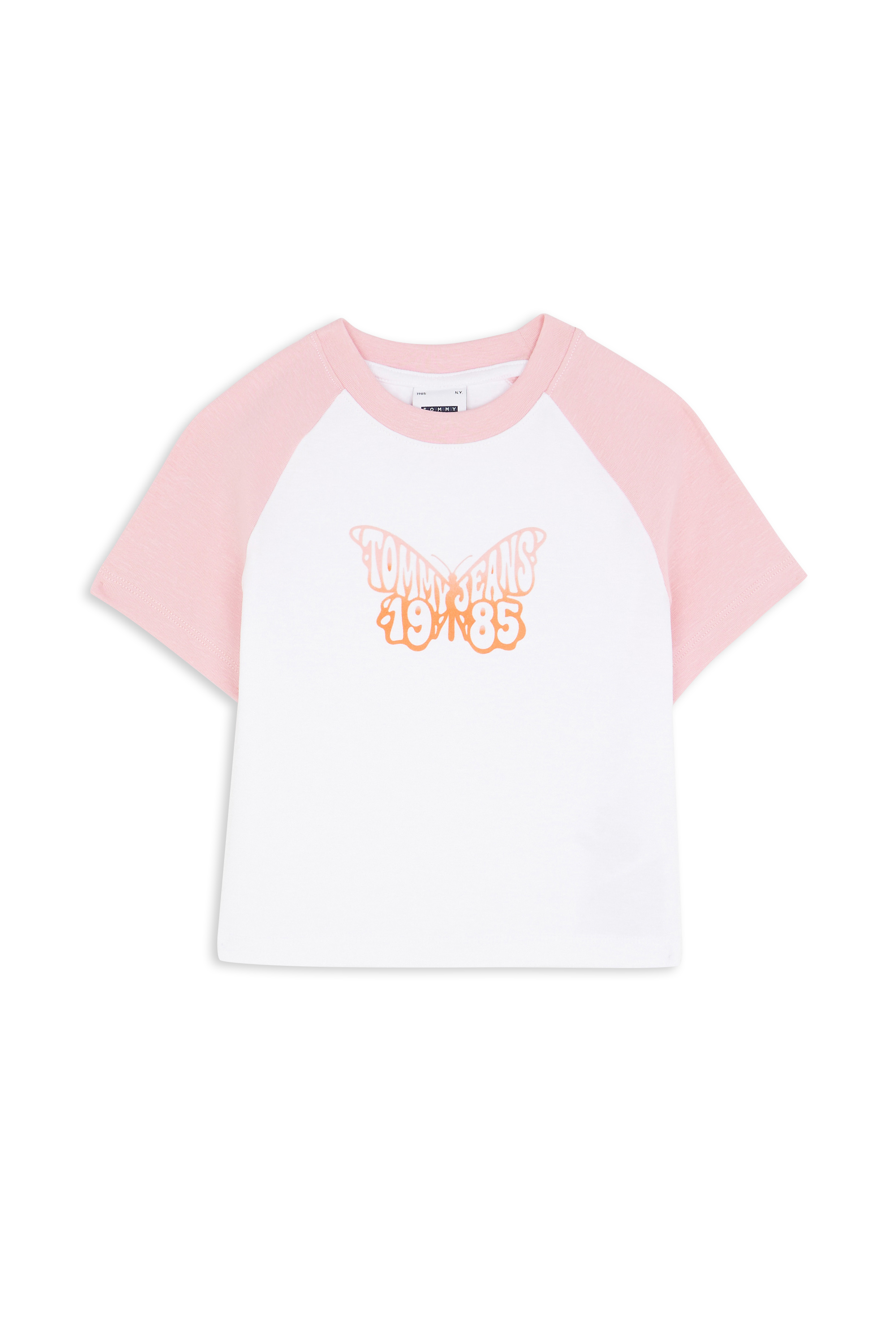 TOMMY JEANS T-shirt TJW SLIM CRP BUTTERF Blanc