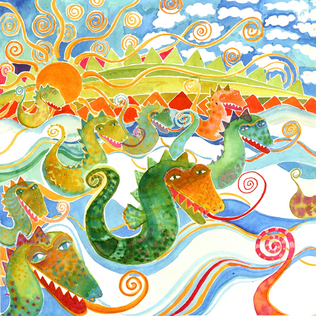Drachenrennen von Christina Gaude