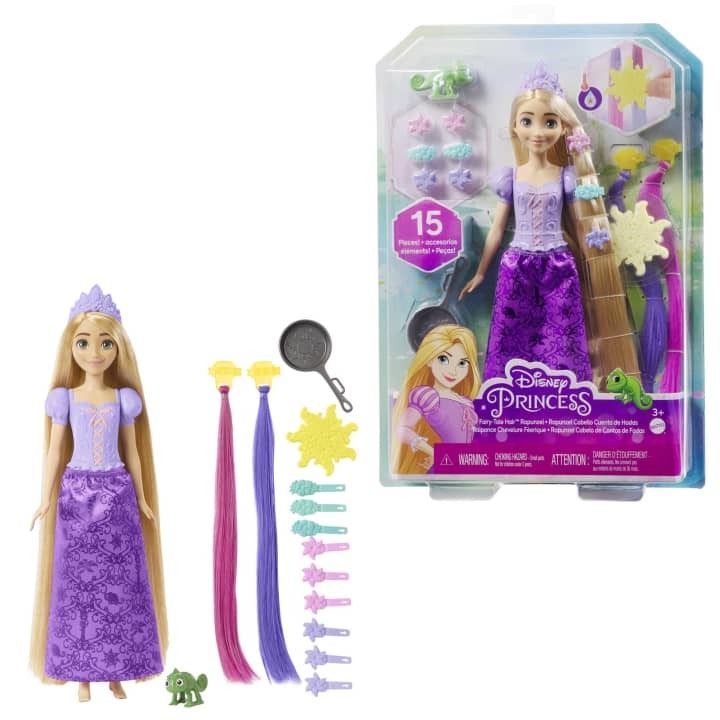 Disney Prinsesse - Rapunzel Eventyr-Hår dukke